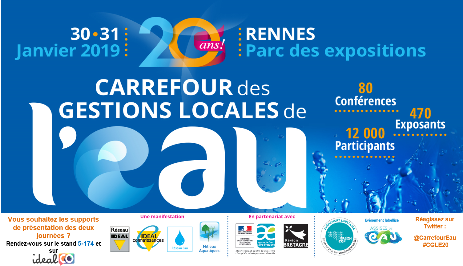 Bannière Carrefour des gestions locales de l'eau