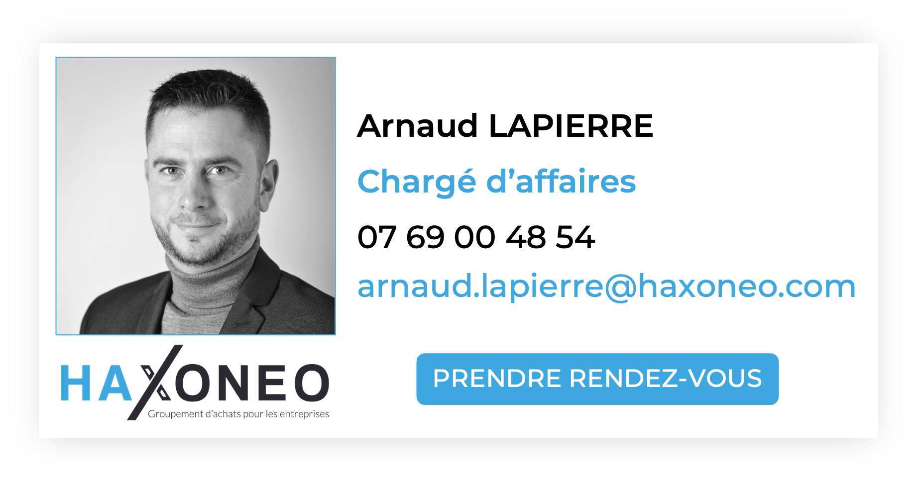 carte de visite Arnaud L. Arnaud Lapierre - HAXONEO