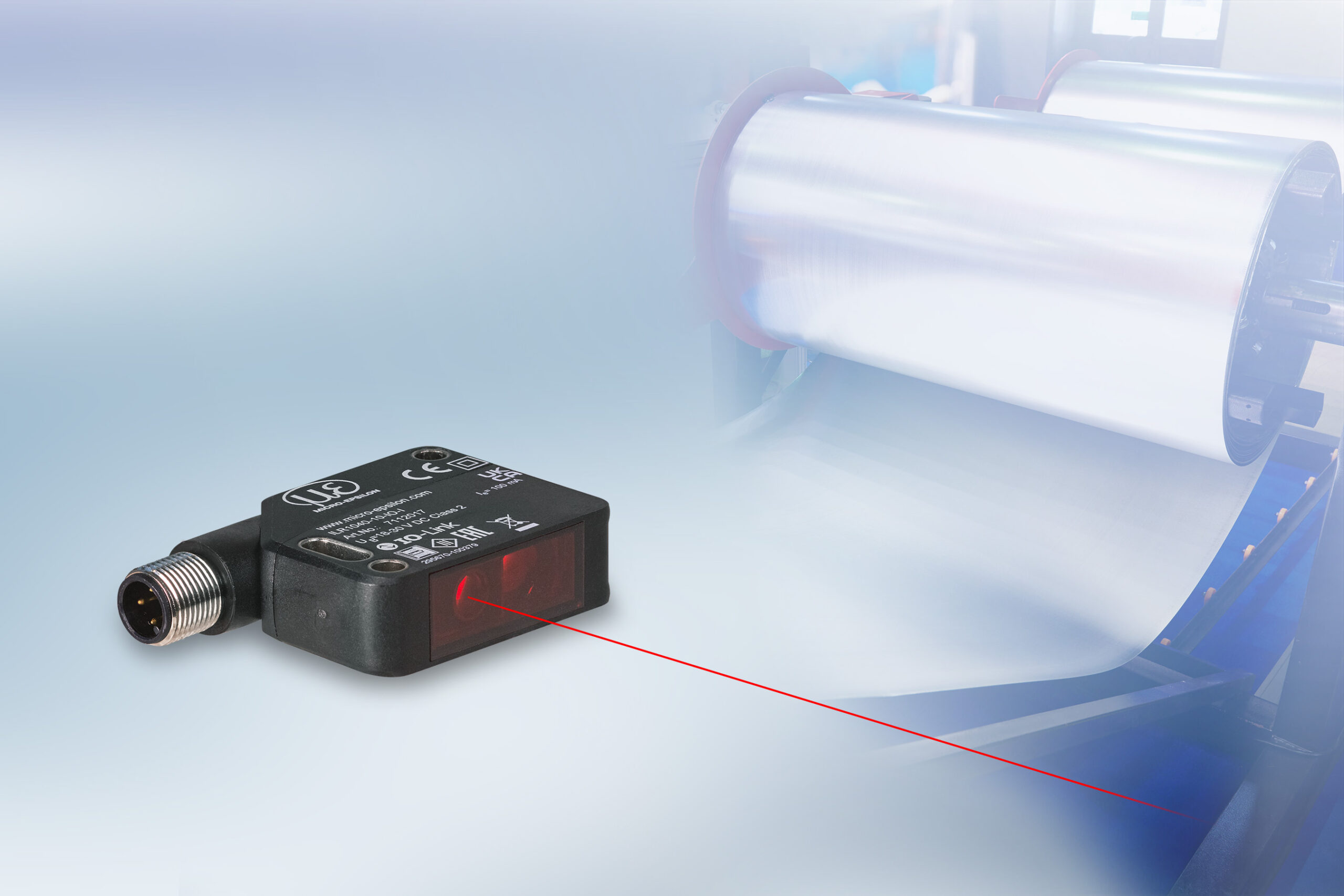Capteur de distance laser compact avec IO-Link