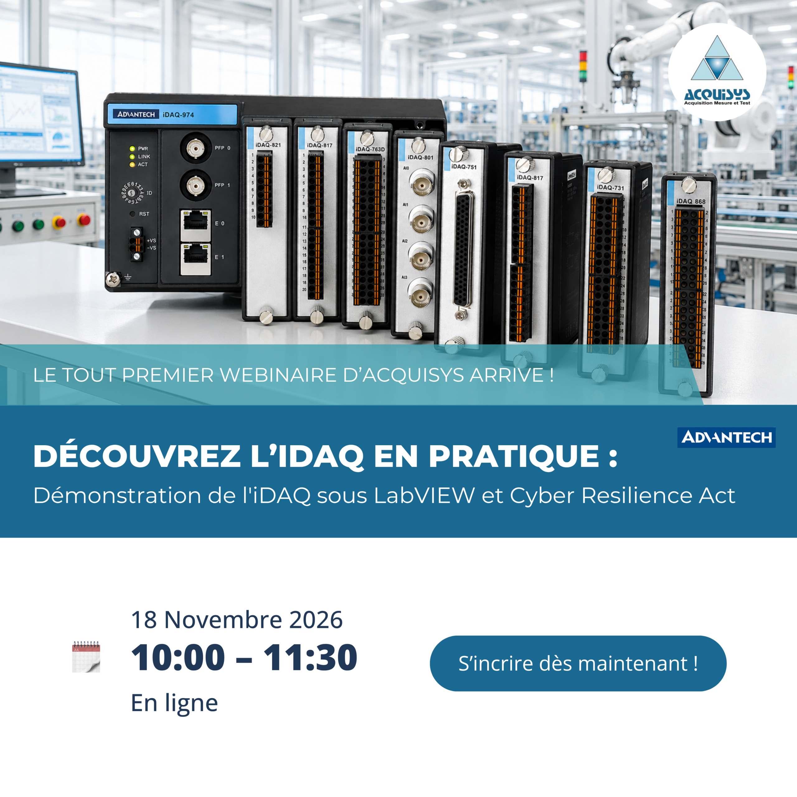 Le tout premier webinaire Acquisys arrive !